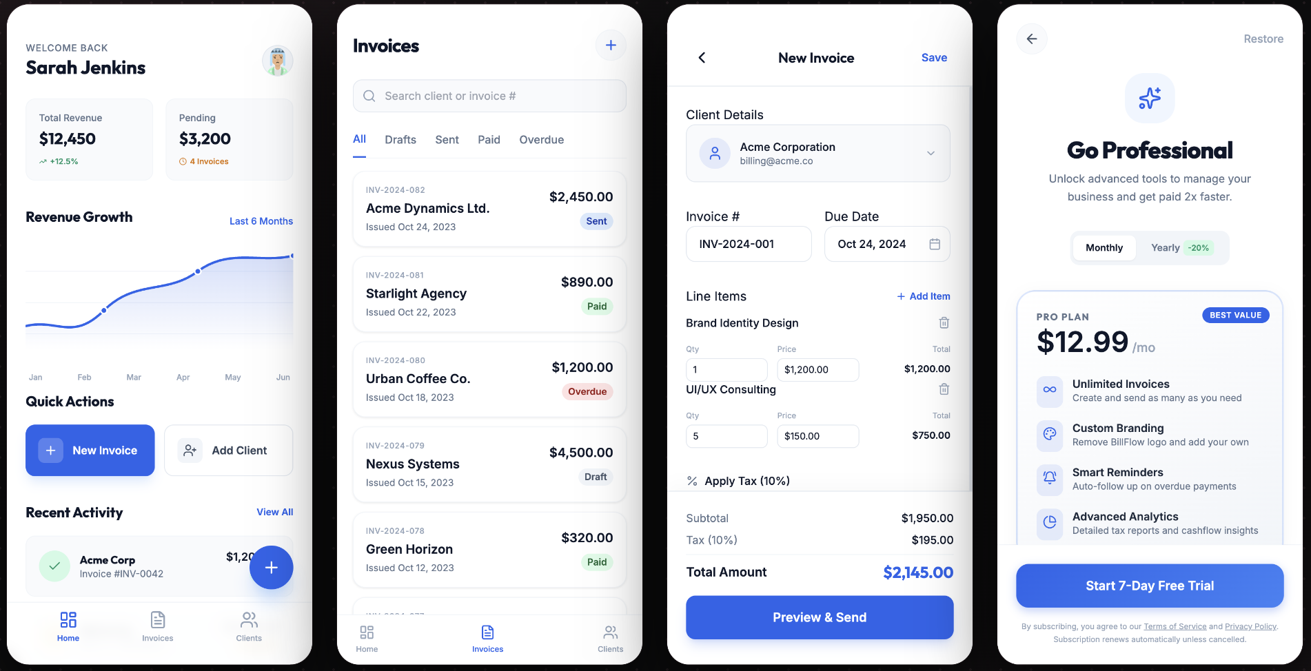 An Invoice Maker app